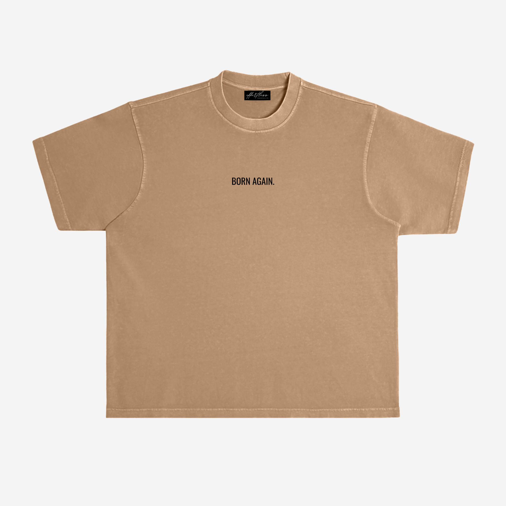 BORN AGAIN OVERSIZED TEE (SANDSTONE BEIGE)