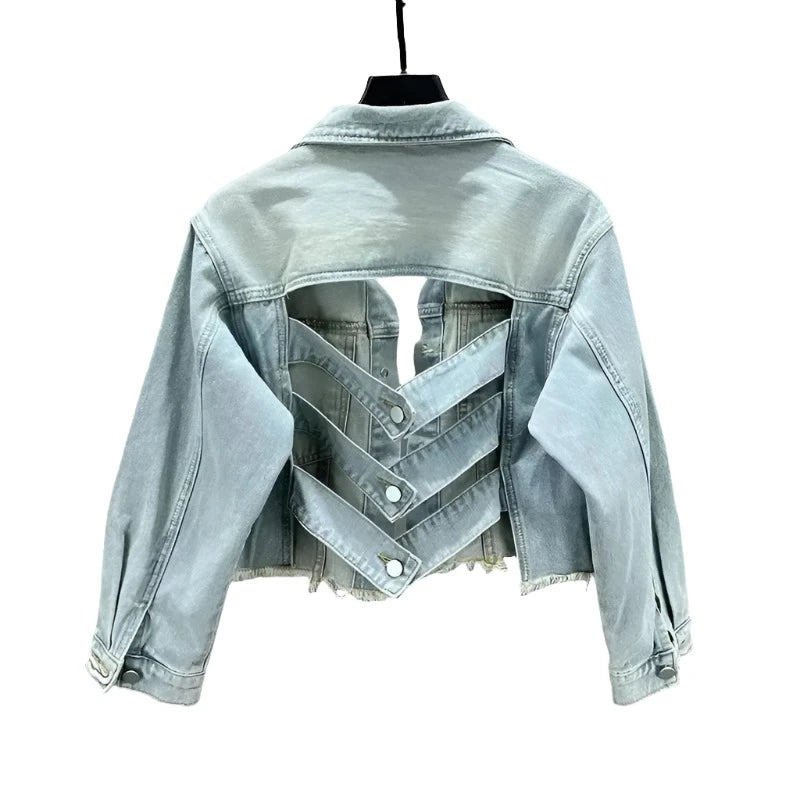Edgy Strapped Back Denim
