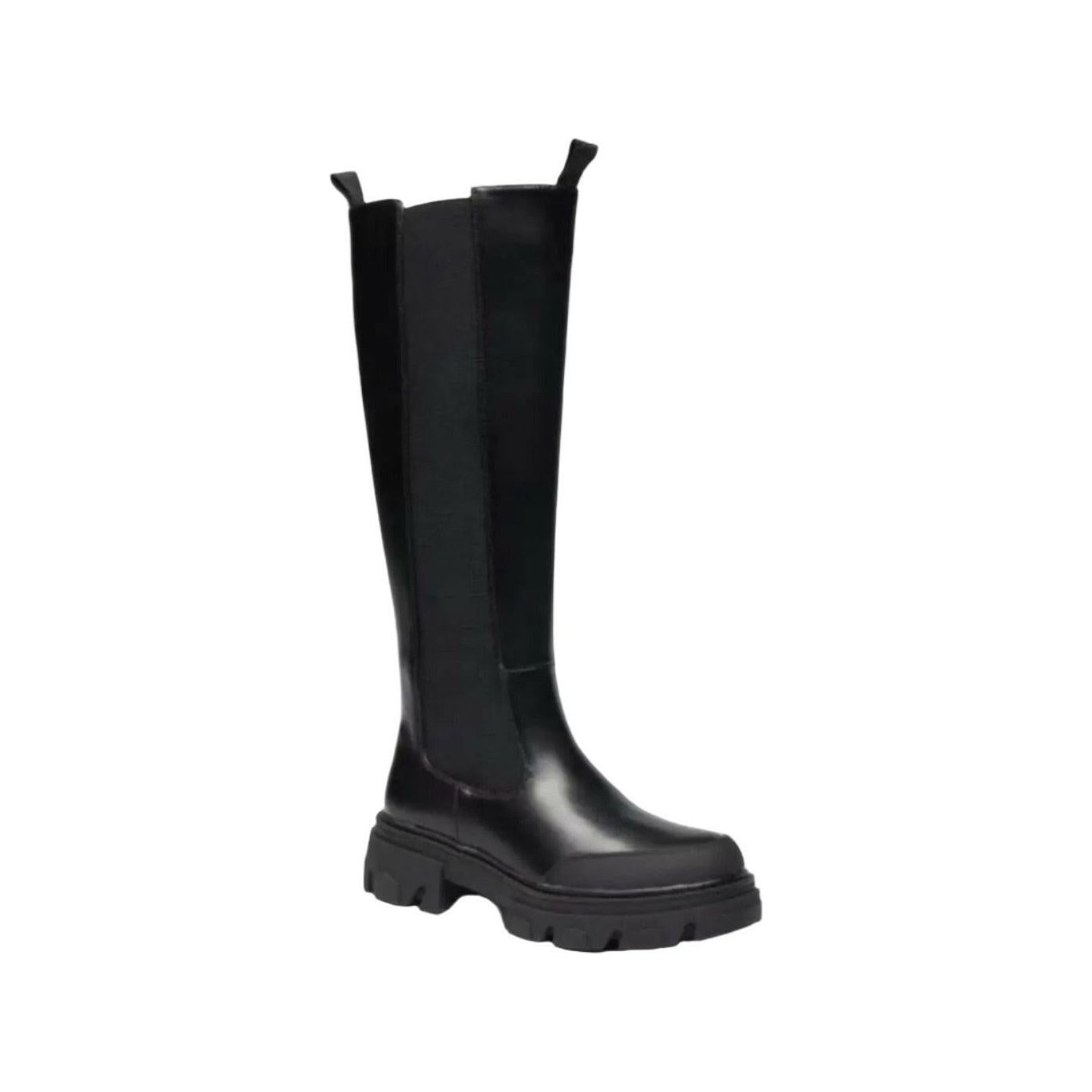 KNEE HIGH CHUNKY SOLE BOOTS(black)
