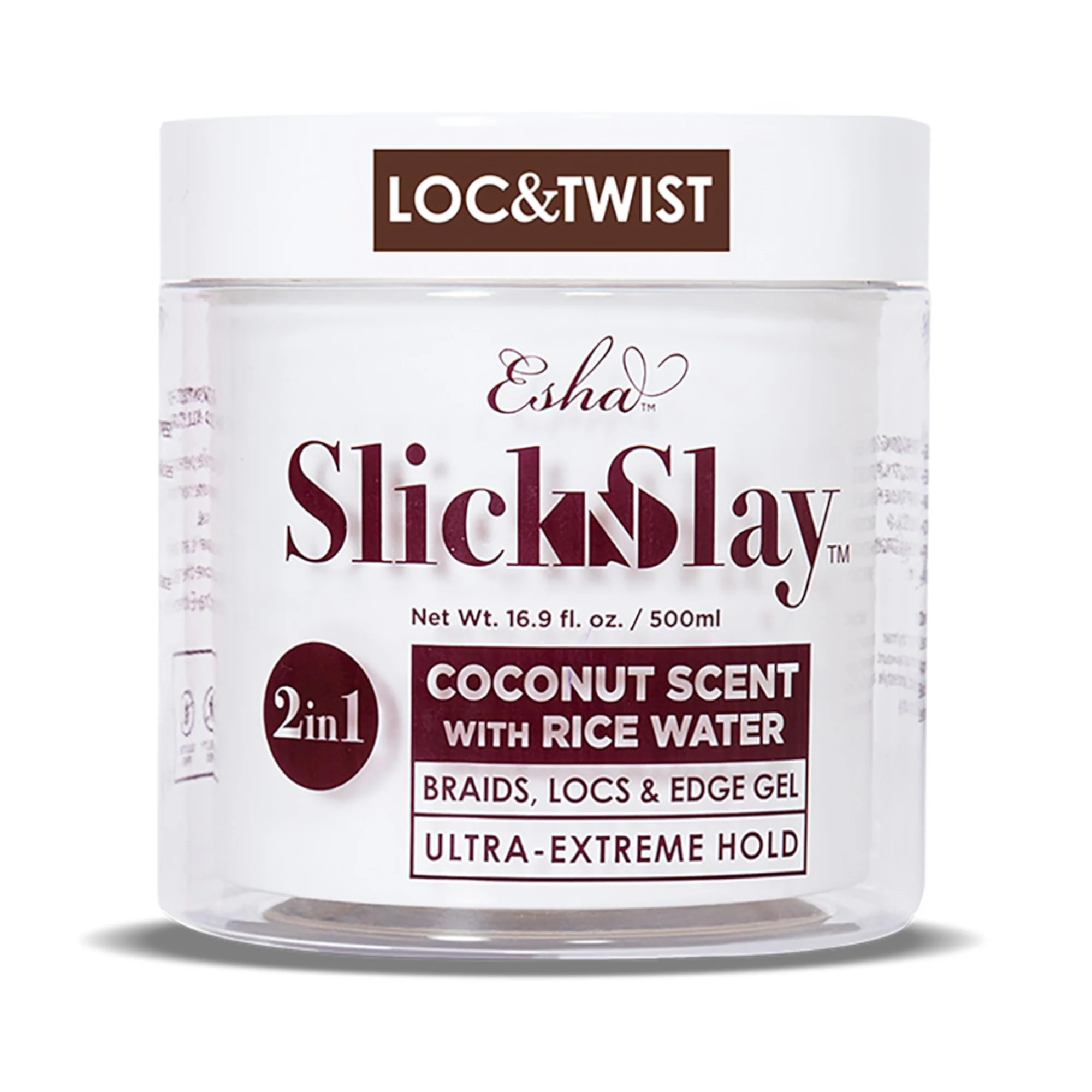 Slick N Slay 2-IN-1 Braid & Edge Gel - COCONUT & RICEWATER