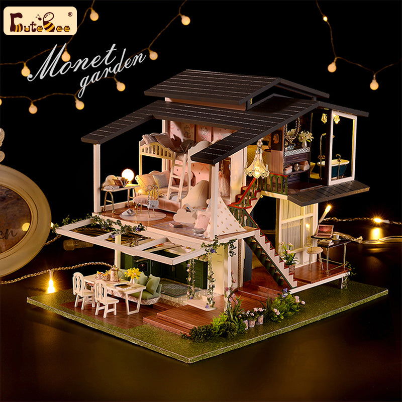 CUTEBEE 1:24 DIY Dollhouse Kit (Monet’s Garden)