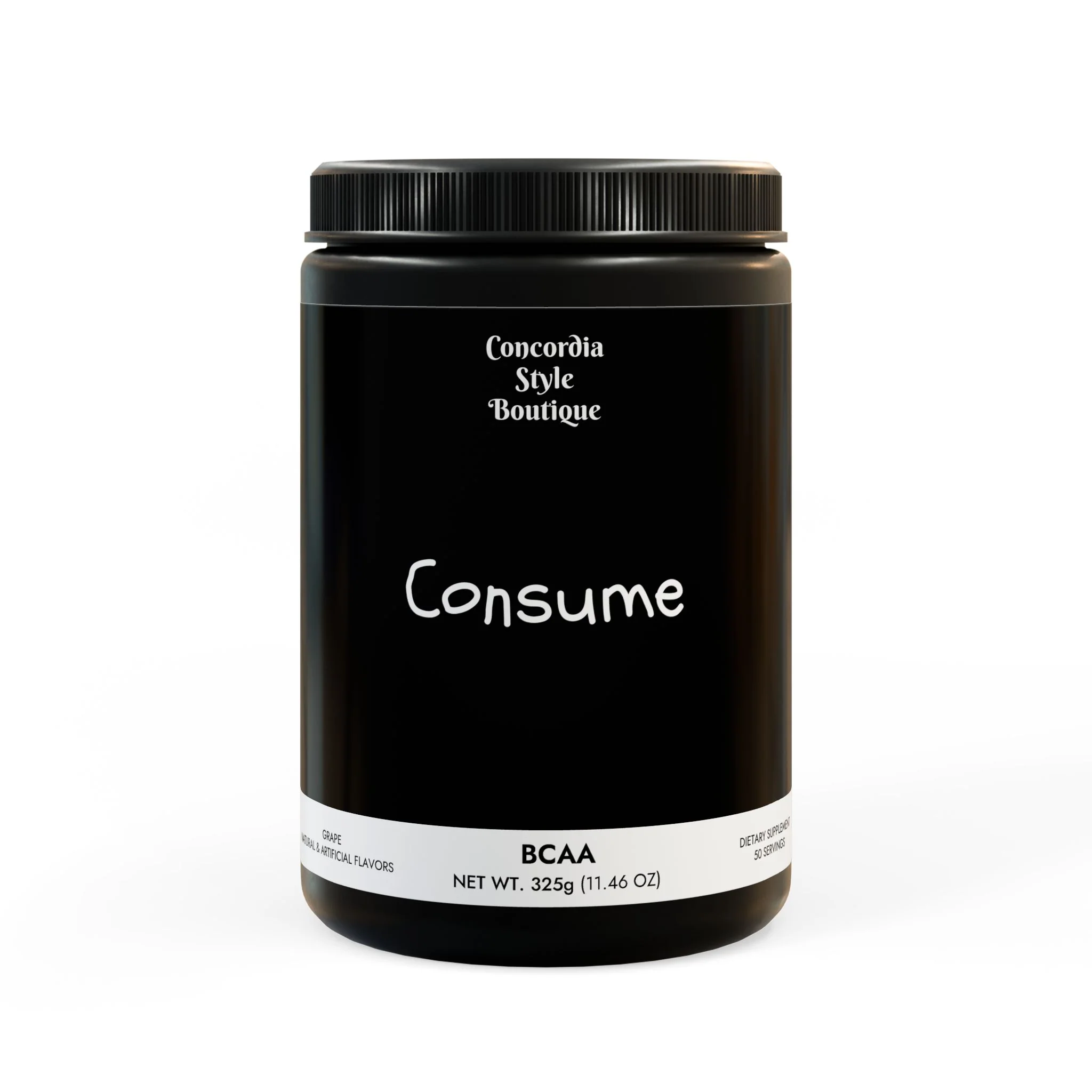 BCAA Supplement, Grape (325g, 11.46oz, 50 servings)