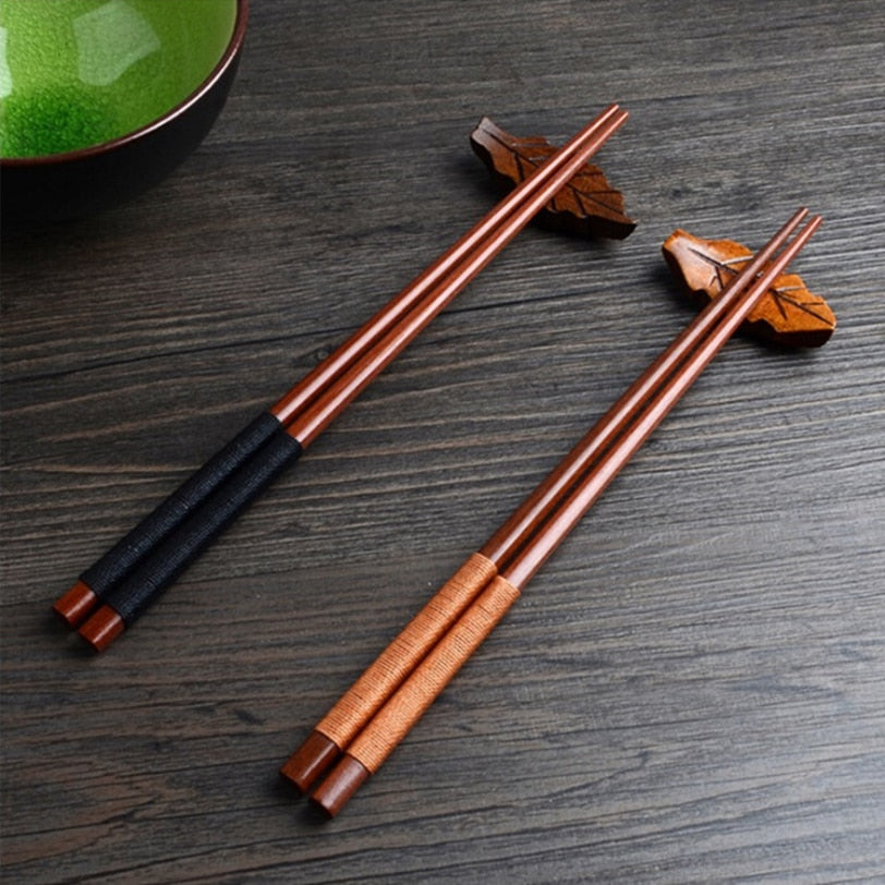 Handmade Japanese Natural Chestnut Wood Chopsticks