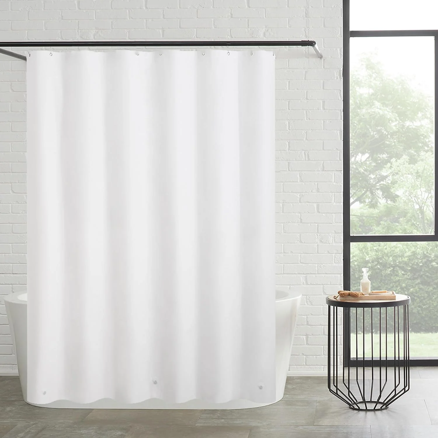 Juliette LaBlanc- Chloride Free -Biodegradable PEVA 72" x 72" Peva Shower Curtain Liner, Clear