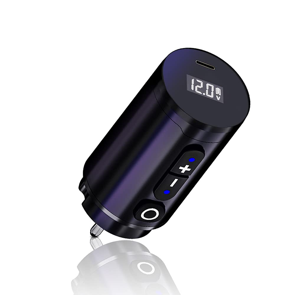 Ambition Portable Wireless Tattoo Battery Power Supply with LED Digital Display