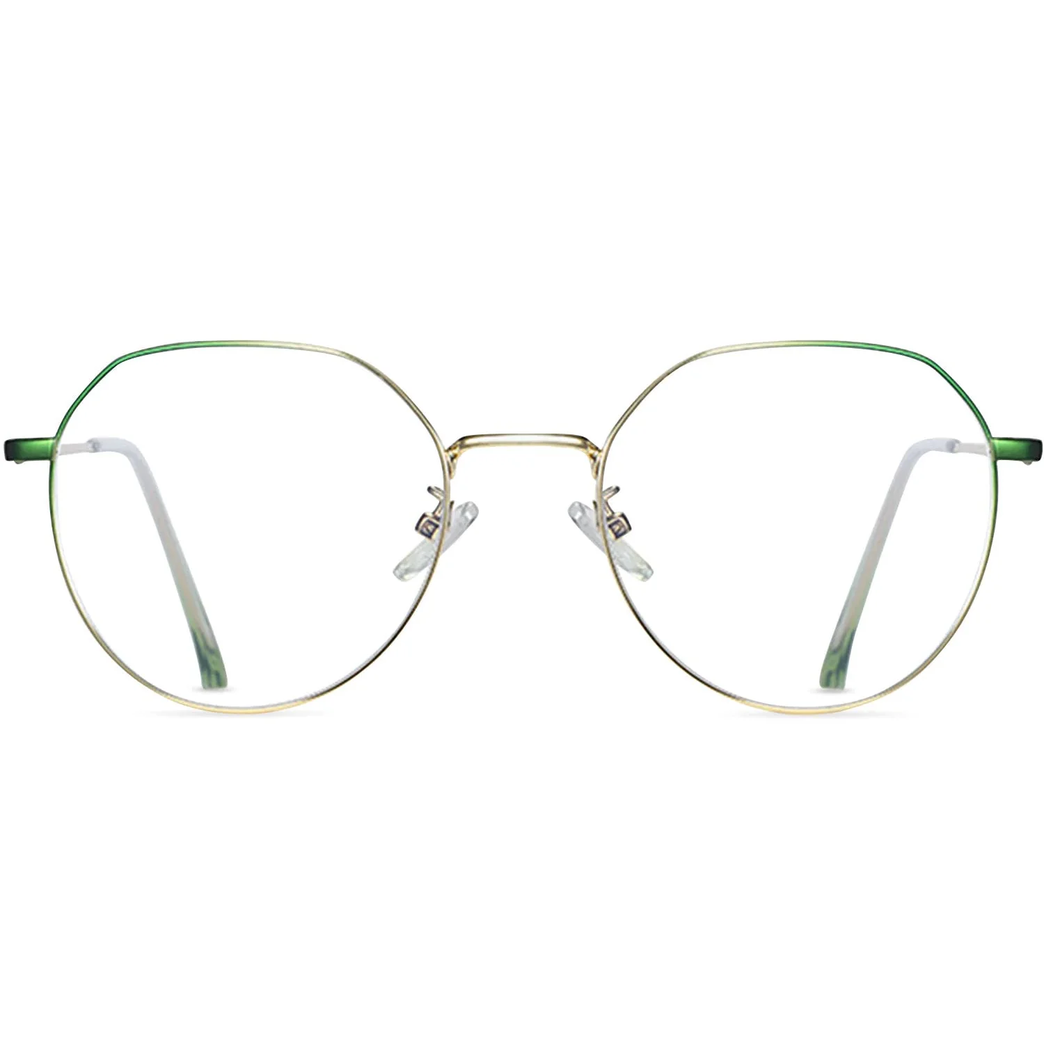 Gustave | Round/Green/Metal