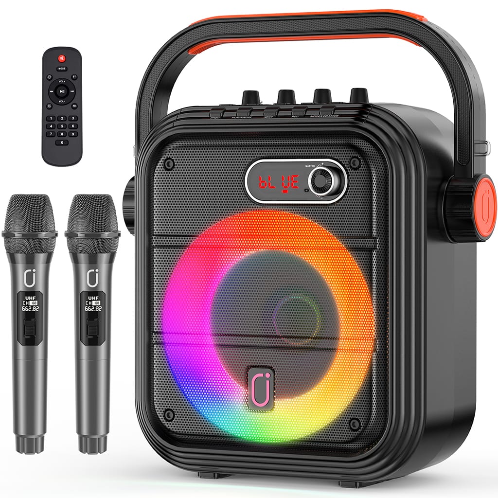JYX 66 Pro Karaoke Machine for Adults with 2 Wireless Microphones