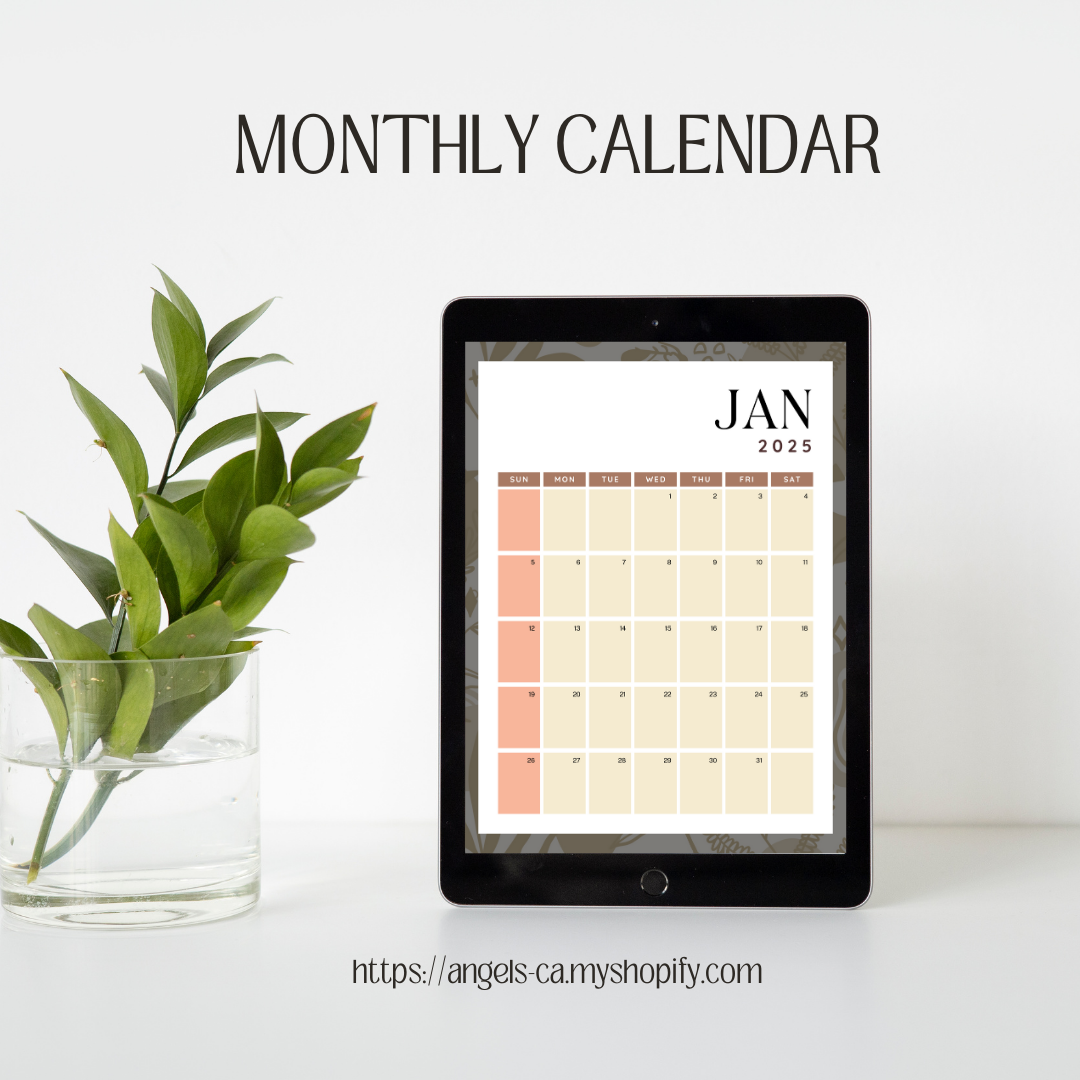 Digital Monthly planner