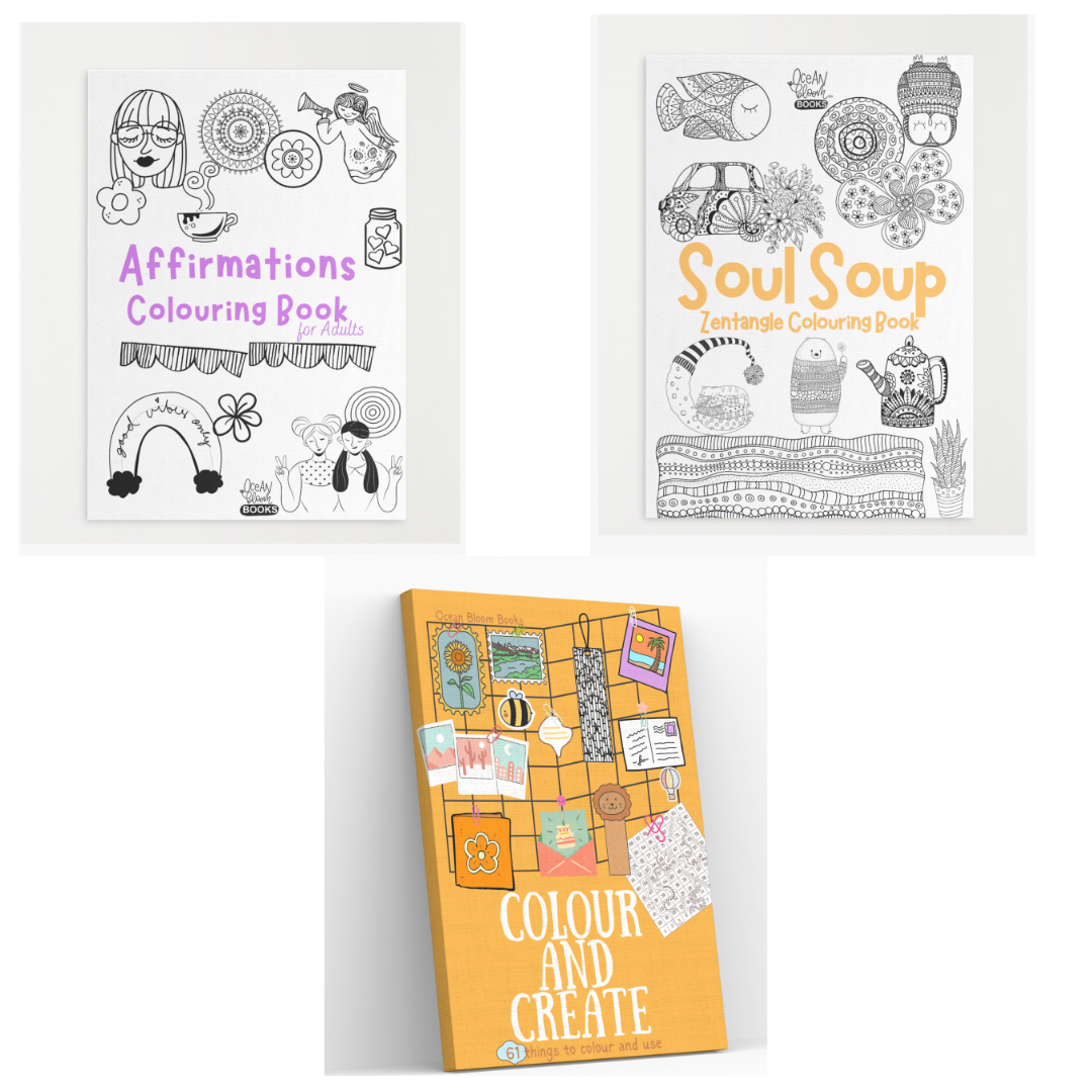 Colour and Create + Soul Soup + Affirmations Colouring Book for Adults