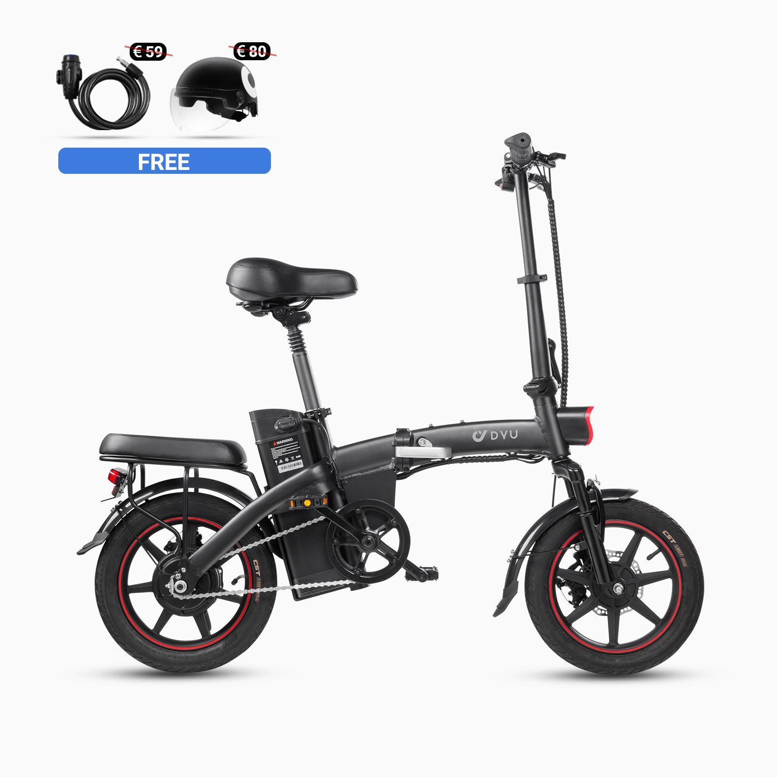 DYU A5 14 Inch Full Foldable Electric Bike