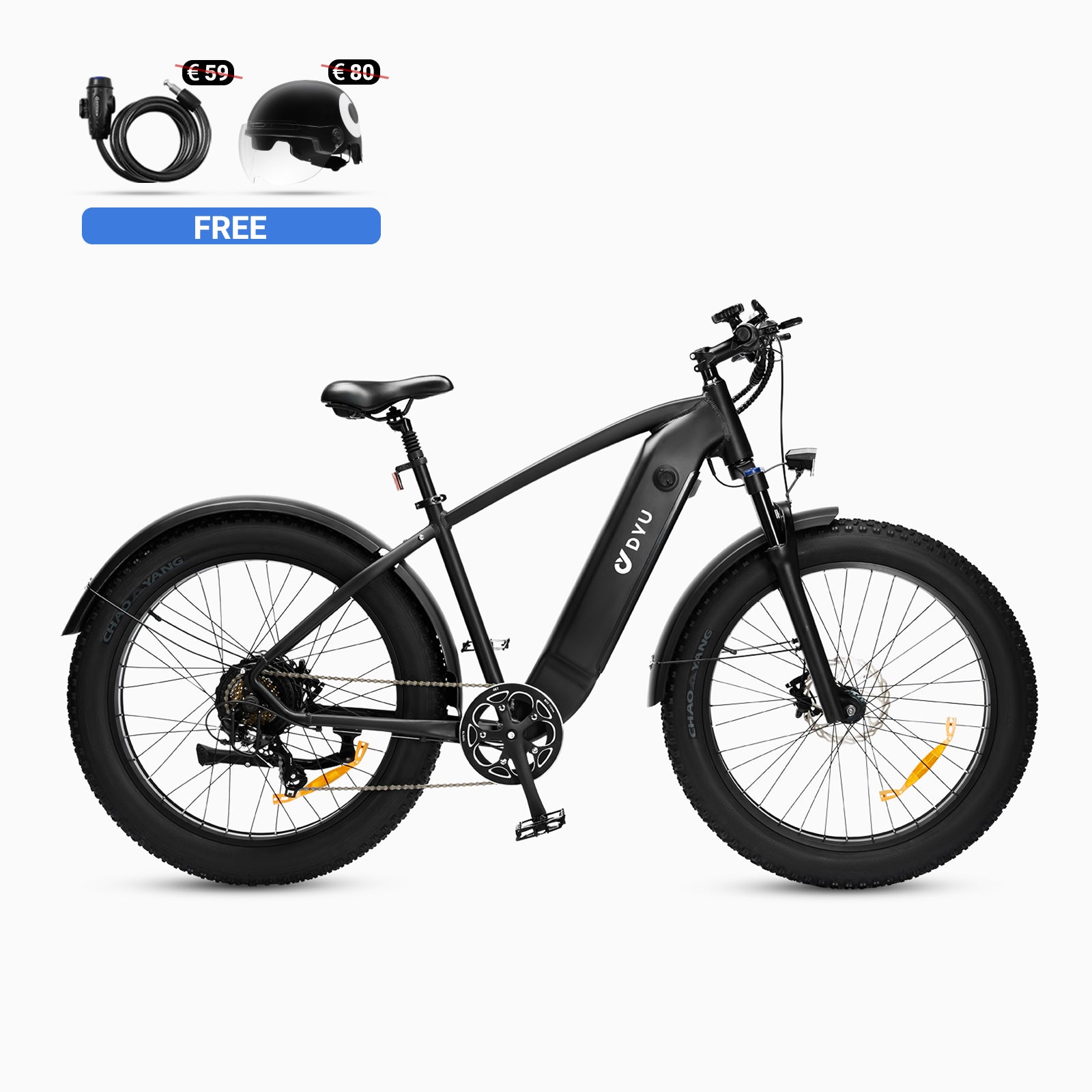 DYU King 750 26 Inch Fat Tire Electric Bike