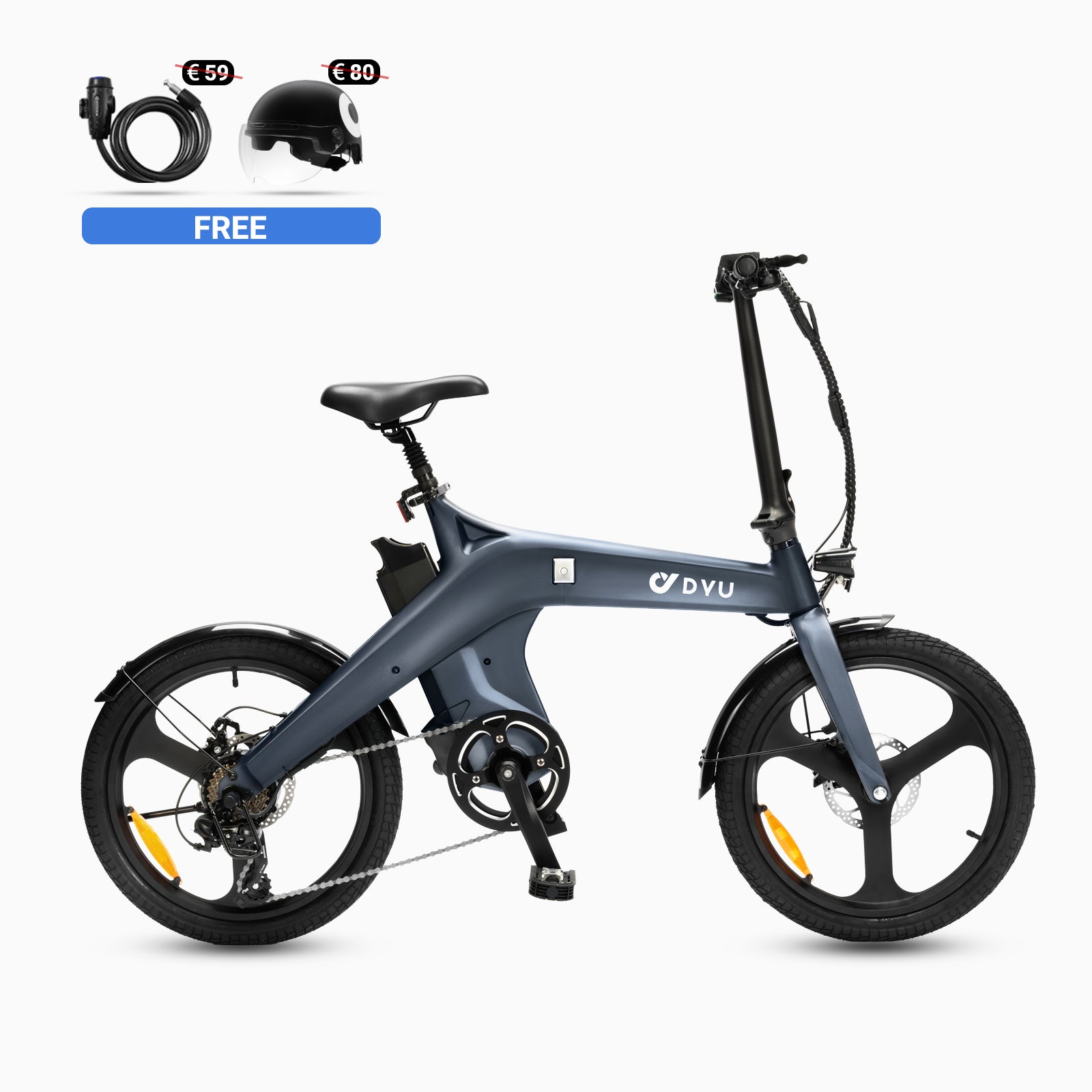 DYU T1 20 Inch Pedal-assist Torque Sensor Foldable Electric Bike