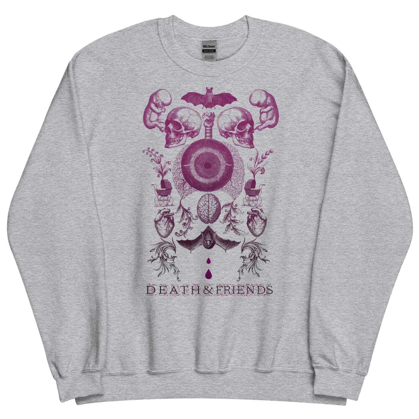 "Life&Death" sweatshirt - Death and Friends - Alternative Clothing