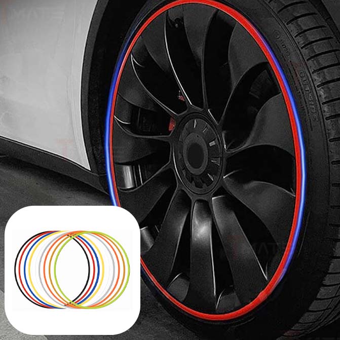 Aluminum Alloy Wheel Rim Protector Tesla Rim Guards (4 PCS)