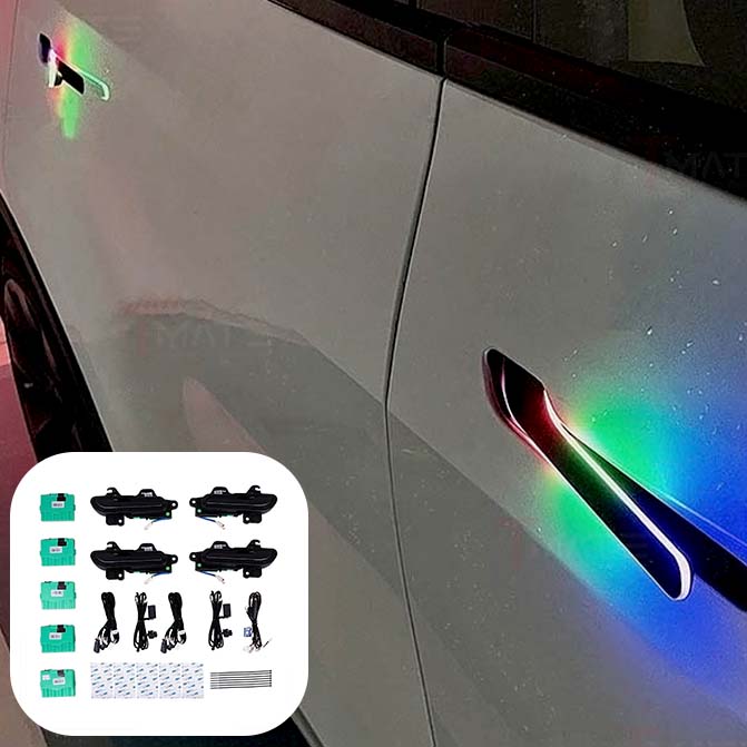 Colorful Auto 4 Doors Handles (V5 Pro/V6) For Model 3/Y