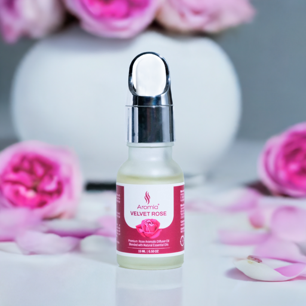 Velvet Rose | Natural Essential Oil Blended Premium Aromatic Diffuser Oil | 15 ML