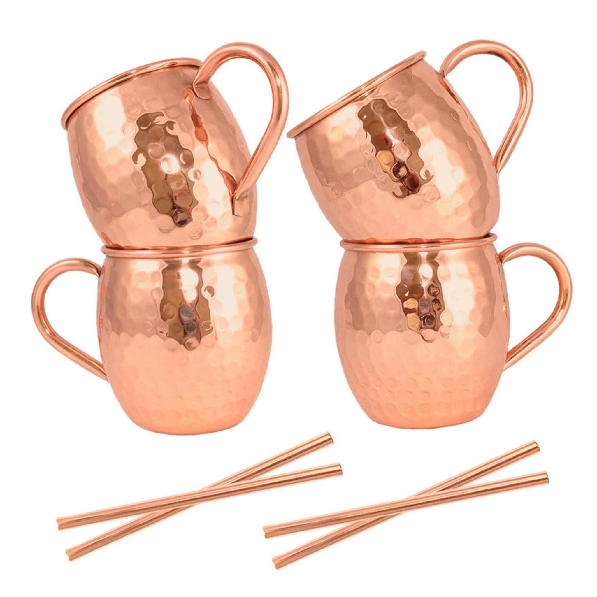 Hammered Pure Copper American Mule Mugs