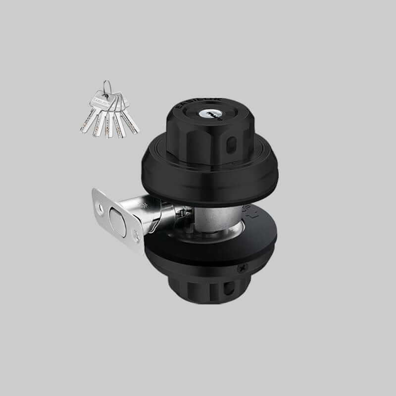 EASILOK E2  twist to lock deadbolt without any keys for front door knob lock  Black