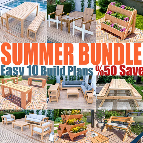 DIY Outdoor Furniture Plans Bundle - 10+ Projects for Woodworking Enthusiasts
