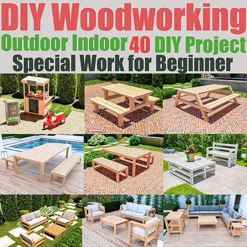 DIY Furniture Plans Set - 40+ Projects for Woodworking Enthusiasts