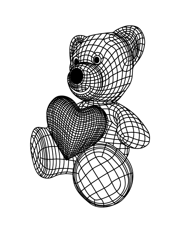 3D Teddy     2*4 inch