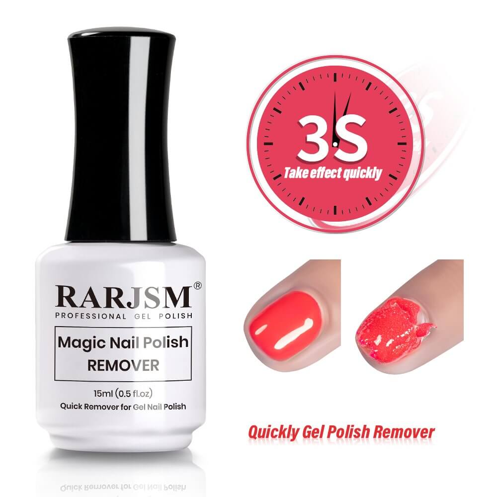 RARJSM ® Magic Nail Polish Remover | 3 mins Quickly Professional Nail Gel Polish Remover
