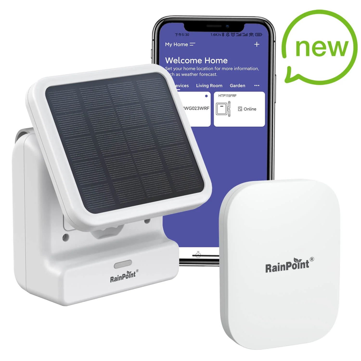 RainPoint solar irrigation system with mini box hub Basic Package