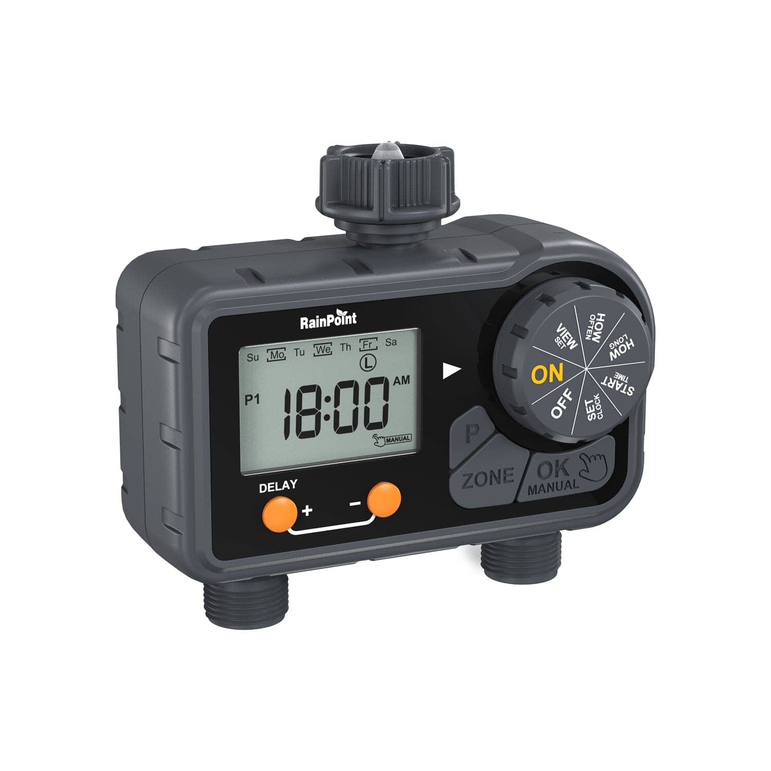 RainPoint 2-Zone Digital Sprinkler Timer, Hose Water Timer