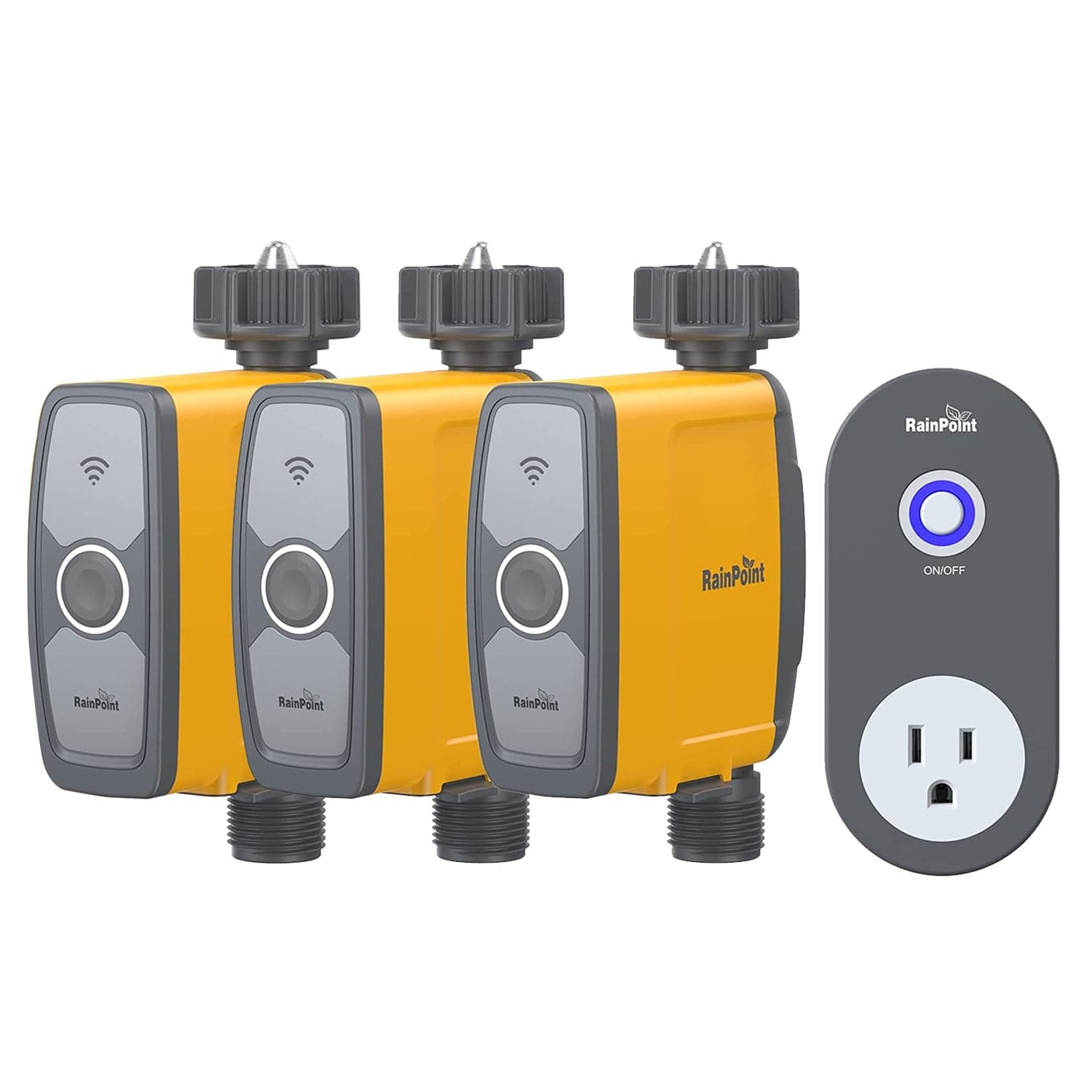 RainPoint 3 1-Zone Smart WiFi Sprinkler Timer & 1 WiFi Hub Socket  Voice controlled Google Home And Amazon Alexa