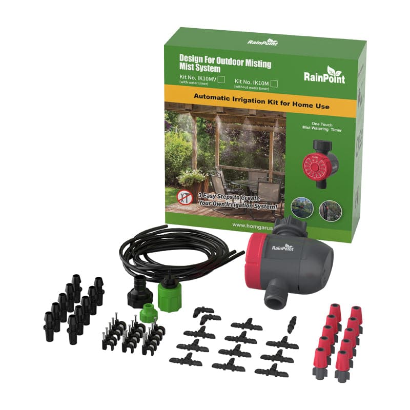 RainPoint IK10M Timer Valve Irrigation Kit, Automatic Watering System for Potted Plants
