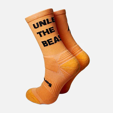 CHAUSSETTE "UNLEASH THE BEAST" - Orange