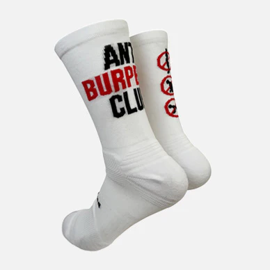 CHAUSSETTE "ANTI BURPEES CLUB" - Blanc