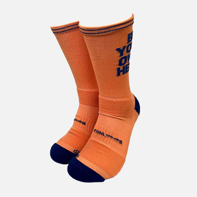 CHAUSSETTE "BE YOUR OWN HERO" - Orange