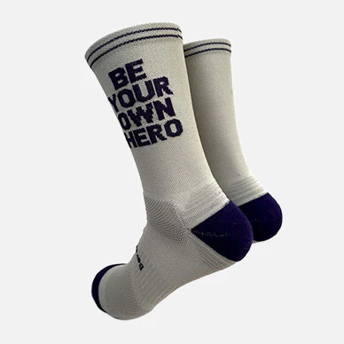 CHAUSSETTE "BE YOUR OWN HERO" - Gris