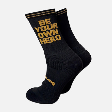 CHAUSSETTE "BE YOUR OWN HERO" - Noir