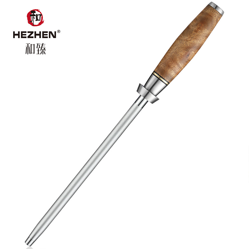 HEZHEN Sharpener Rod Knife Sharpener High-carbon Steel Emery Kitchen tool Long Lasting Sharpness