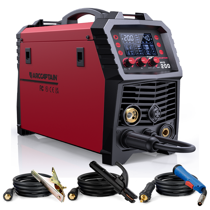 ARCCAPTAIN MIG200 Multi Process MIG Welder 200 Amps 110/220V Aluminium Welder