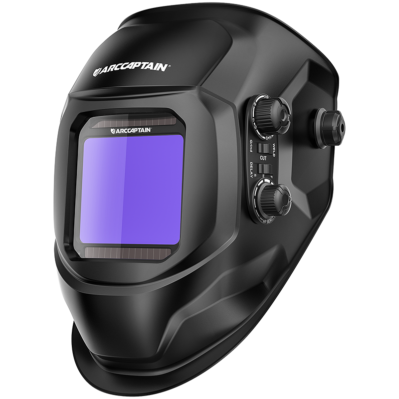 ARCCAPTAIN Large View Auto Darkening Welding Helmet 3.94"X3.66" True Color Welding Helmet