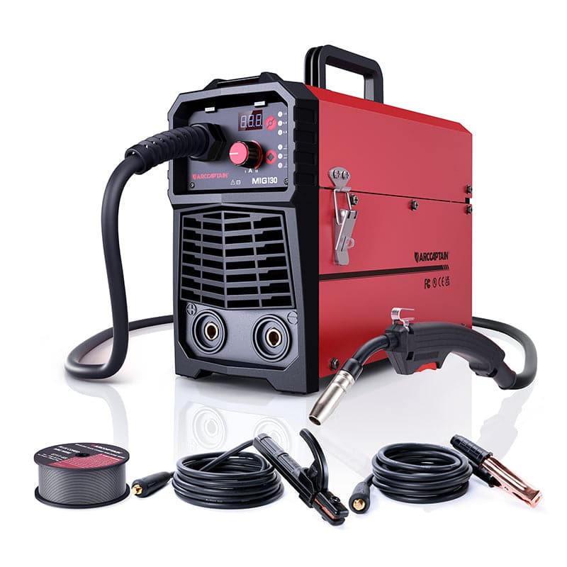 ARCCAPTAIN MIG130 Best 3 in 1 110V Portable No Gas Flux Core Welder