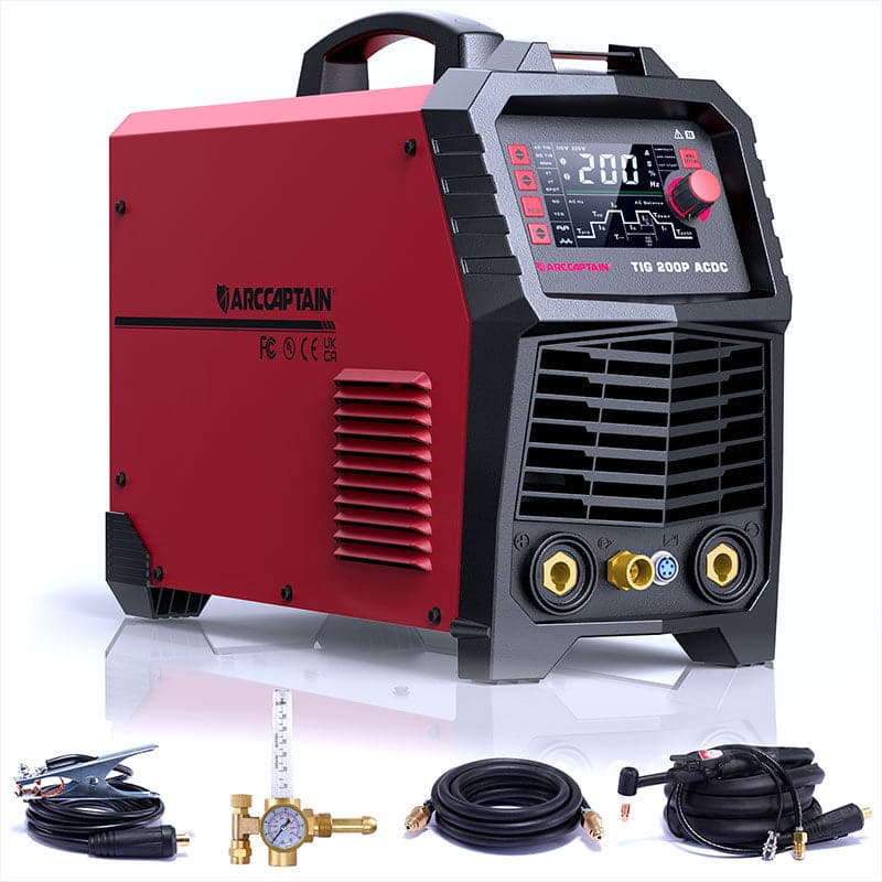 ARCCAPTAIN TIG200P AC DC Multi Process Pulse TIG Aluminum Welder