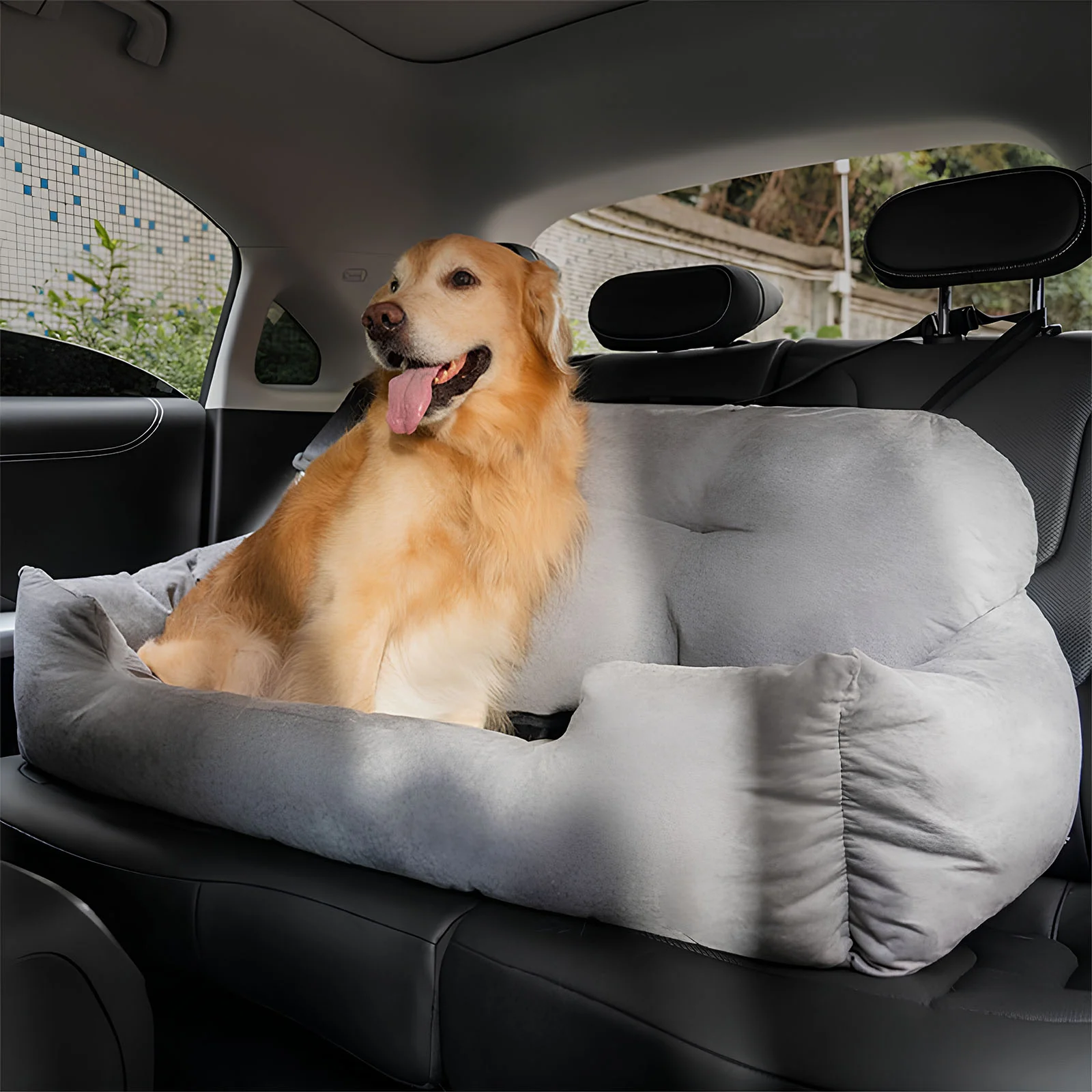 Comfort Car Bed Superior Safety for Medium-Large Dogs