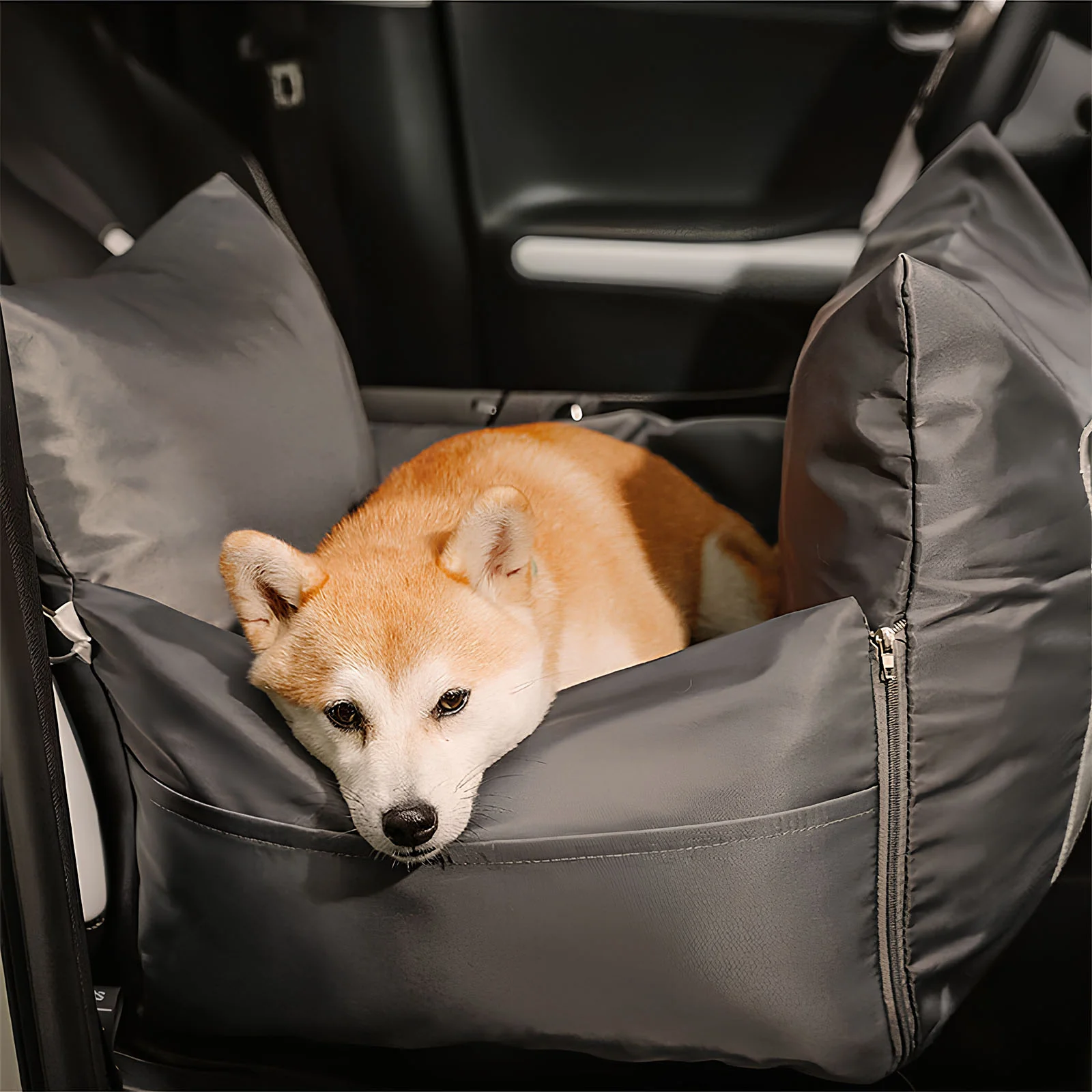 Premium Dog Car Seat Bed Water-Resistant Luxury