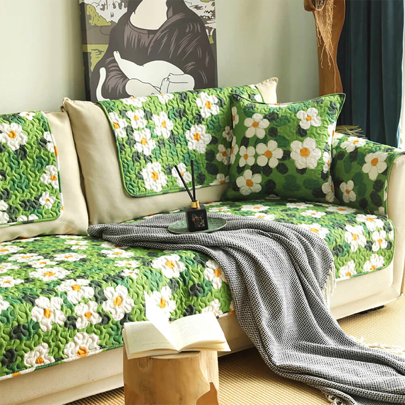 Floral Furniture Cover Super Soft Protector Elegance