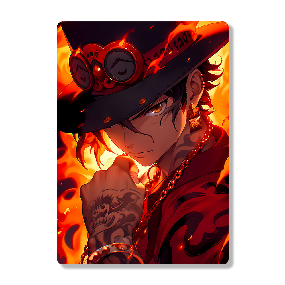 Portgas D Ace - Onepiece - Metal Poster - Losstail