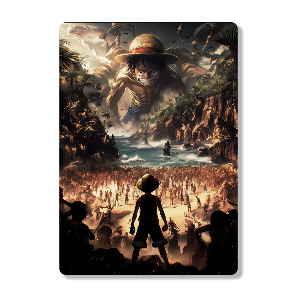 Monkey D Luffy - Onepiece - Metal Poster - Losstail