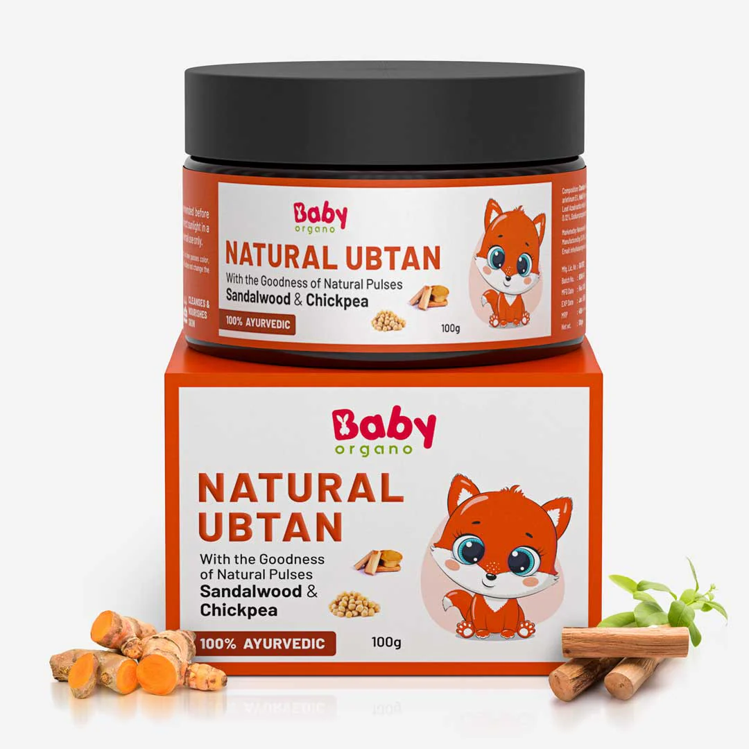 BabyOrgano Natural Ubtan | Skin Lightening and Tan Removal For Babies | Exfoliates dead skin cells