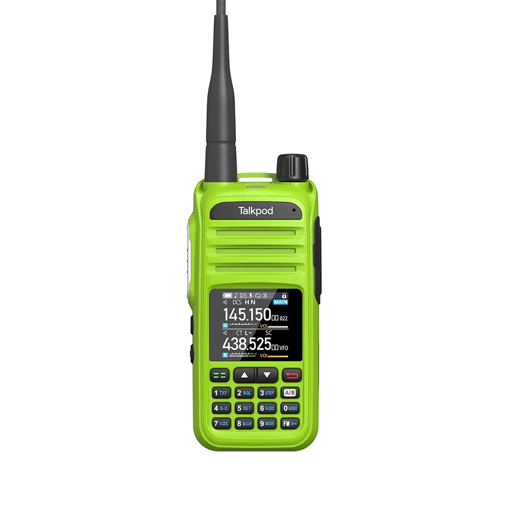 Talkpod® A36plus GMRS and VHF/UHF AIRBAND & FM Broadcast Receiver - 512 Channel, 5W Output, 7-Band Receive with AM AIR VHF UHF