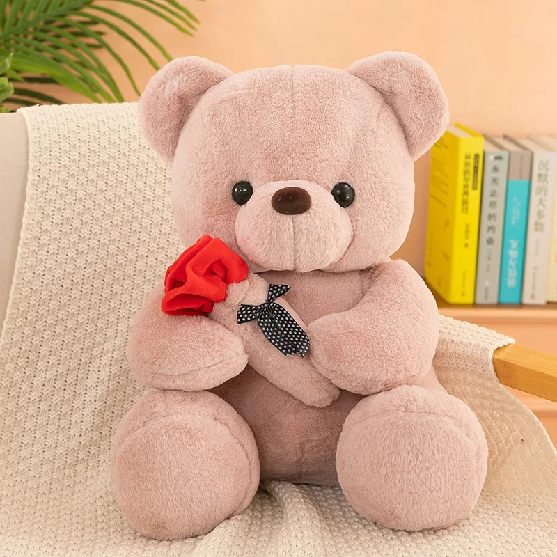 Roses teddy bear animal plush toys for girls teddy bear dolls