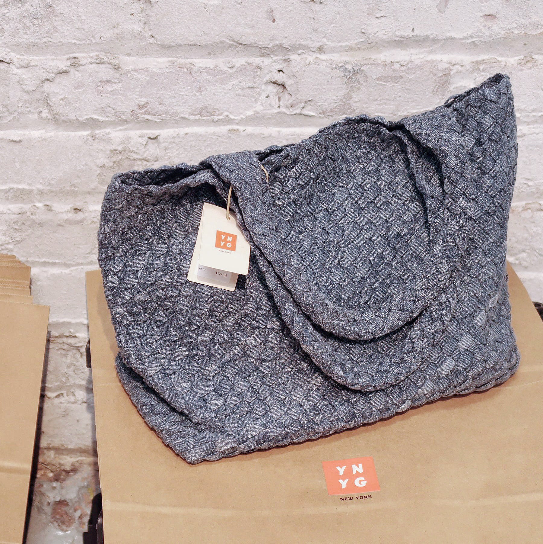 Calliope Denim Tote Bag Limited Edition, Hand Woven Tote, Carry All