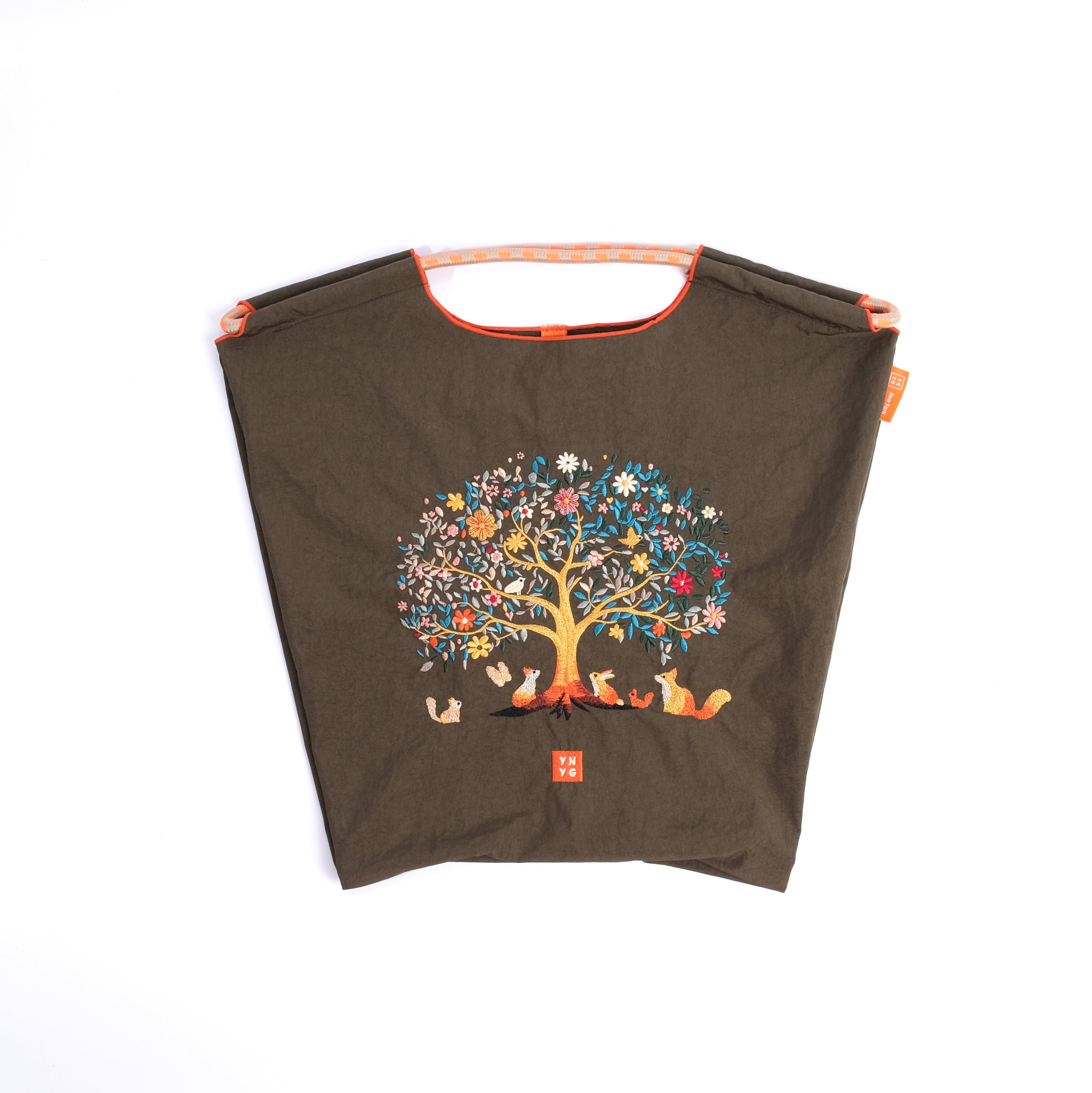 YNYG CityBag - Tree of Life - Bark Brown